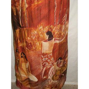 Mandalay Bay Resort Casino Skirt Tropical Gauguin Native Polynesian Tribe Large